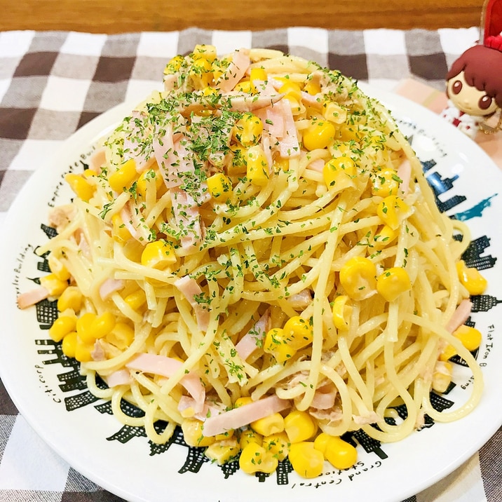 子供大好き ハムツナコーンのサラスパ レシピ 作り方 By ぼくバナナ 楽天レシピ